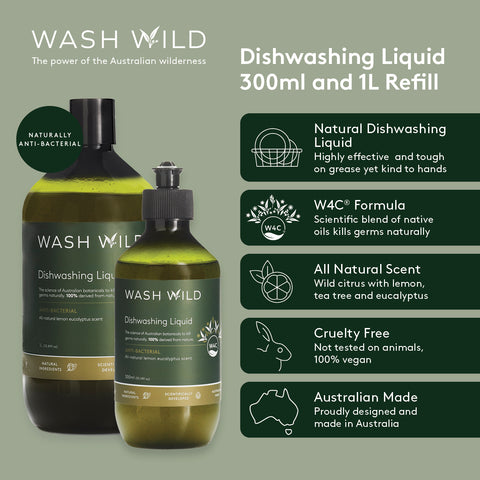DISHWASHING LIQUID 300ml & 1L REFILL